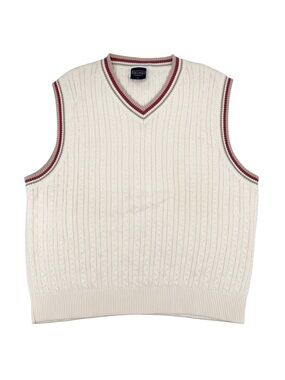 Vintage Fairway Outfitters Golf Cable Knit Sweater Vest Men's Size XL Old Money